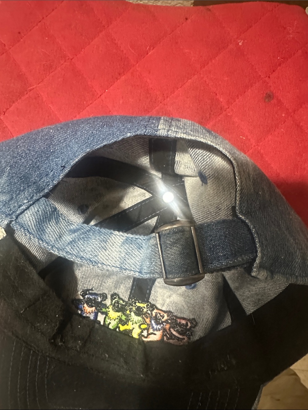 Grateful Dead denim hat dancing bears OS - Picture 2 of 4